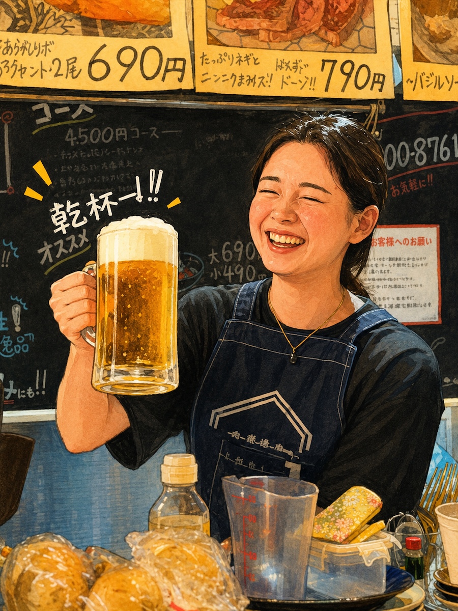 笑顔で対応するスタッフ